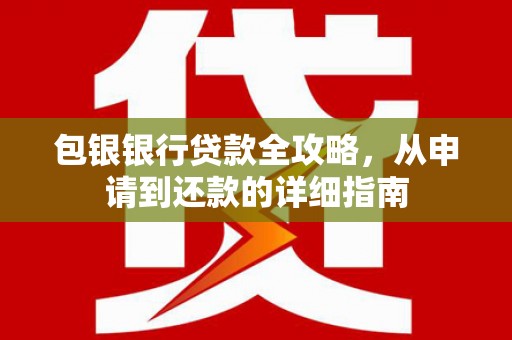 永年包银银行贷款全攻略，从申请到还款的详细指南