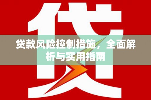 乌马河贷款风险控制措施，全面解析与实用指南