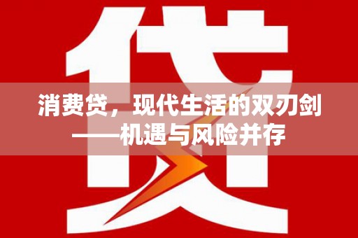 阜阳消费贷，现代生活的双刃剑——机遇与风险并存