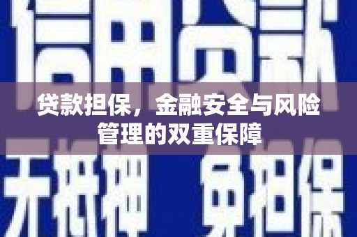 雁江贷款担保，金融安全与风险管理的双重保障