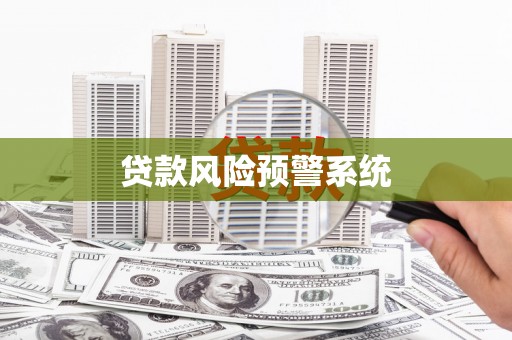 怀集贷款风险预警系统