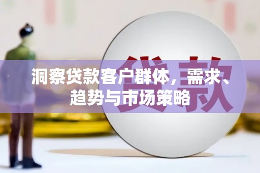 颍上洞察贷款客户群体，需求、趋势与市场策略