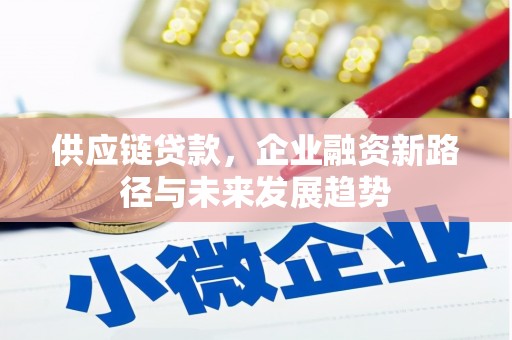 岳塘供应链贷款，企业融资新路径与未来发展趋势