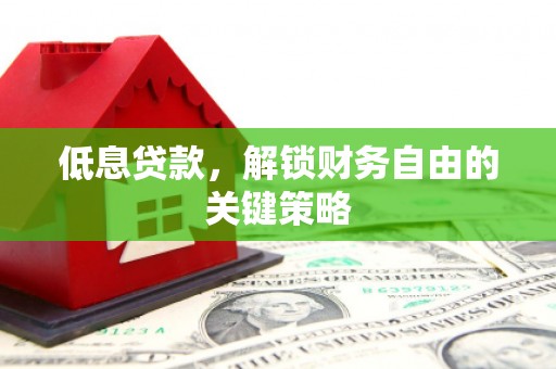 盘县低息贷款，解锁财务自由的关键策略