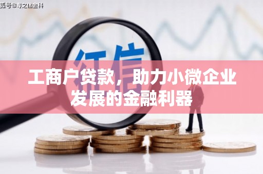 掇刀工商户贷款，助力小微企业发展的金融利器