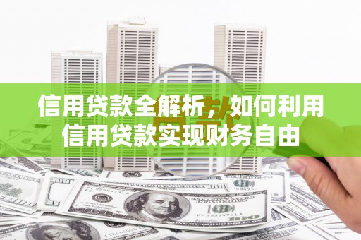 福贡信用贷款全解析，如何利用信用贷款实现财务自由